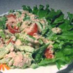 Салат из красной рыбы и овощей «Хозяйка»